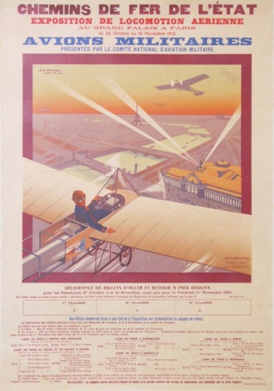 En vente :  GRAND PALAIS EXPOSITION DE LOCOMOTION AERIENNE 1912  AVION MILITAIRES