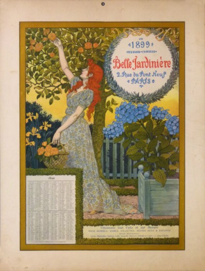 En vente :  BELLE JARDINIÈRE CALENDRIER  COMPOSITION E.GRASSET , GRAVÉE PAR FLORIAN