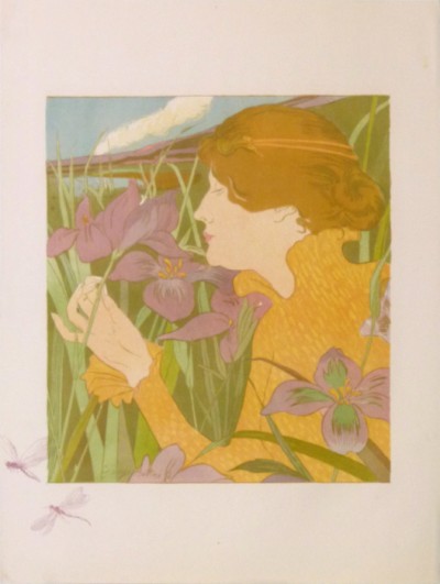 En vente :  LA FEMME AUX IRIS ET  LIBELLULES  EPREUVE D'ARTISTE À 50 EX