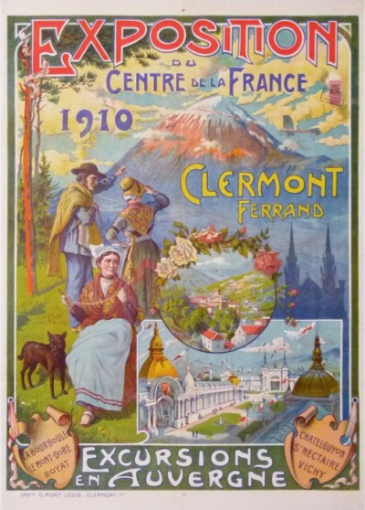 En vente :  CLERMONT FERRAND EXPOSITION 1910 DU CENTRE FRANCE AUVERGNE