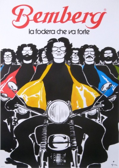 En vente :  BEMBERG LA FODERA CHE VA FORTE  MOTO  MOYEN MODELE