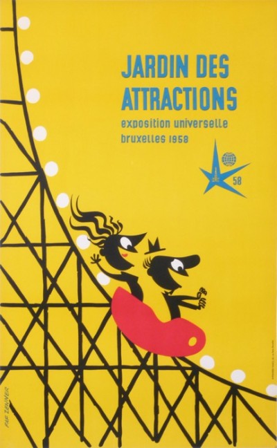 En vente :  JARDIN DES ATTRACTIONS EXPOSITION BRUXELLES
